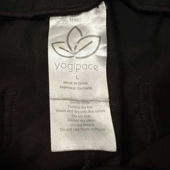 Yogipace | Straight Leg Stretch Dress Pants Belt loops 4 pockets, Size Large - Picture 3 of 8